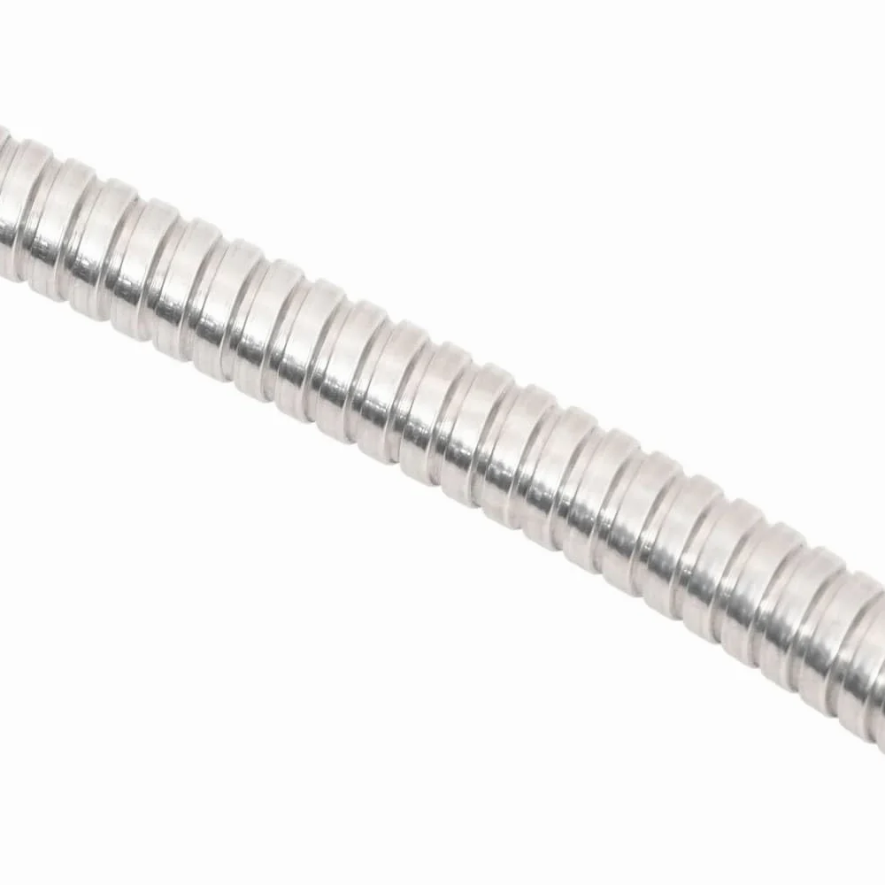 vidaXL Manguera jardín y pulverizador Acero Inoxidable Plata 14mm 30 m