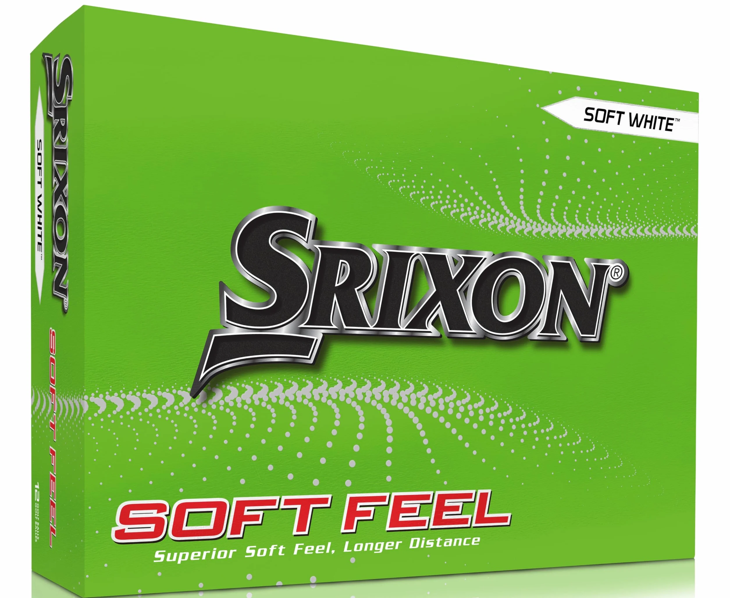 Srixon Soft Feel 13 & 14 Pelotas de Golf ultrasuaves y duraderas Amarillo/Blanco