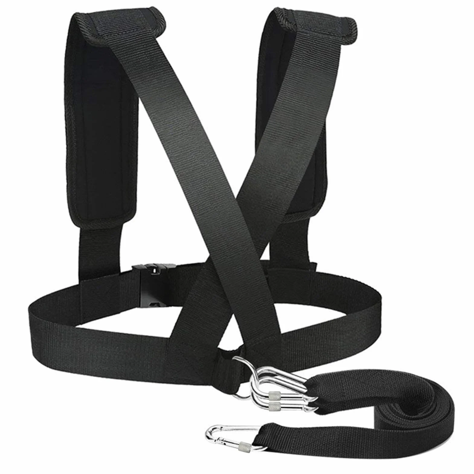 Arnés De Trineo para Tirar Multiusos Correas Ajustables Entrenamiento De Fuerza