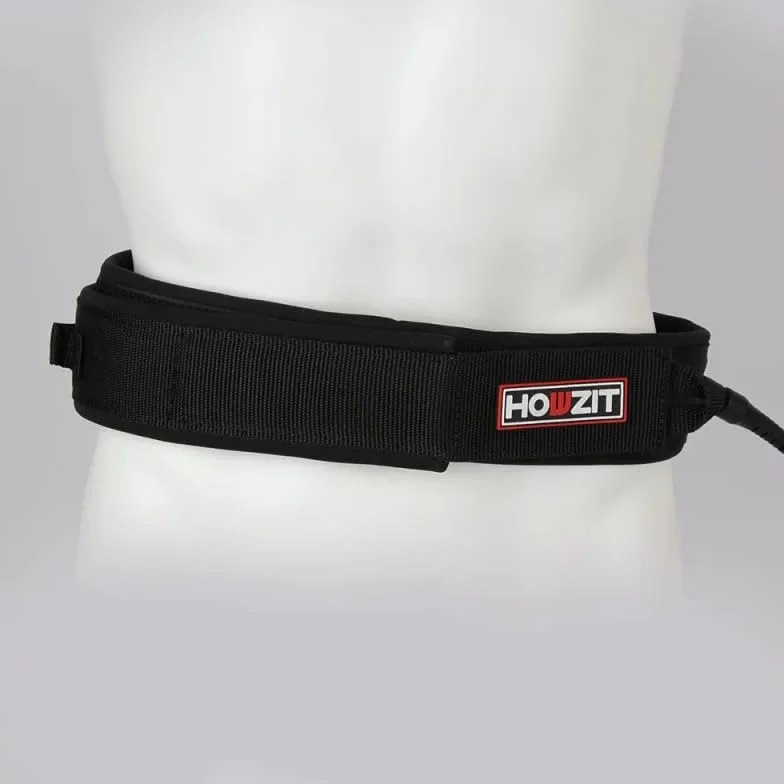 Leash DE WINGFOIL Cinturón Coil Howzit Negro