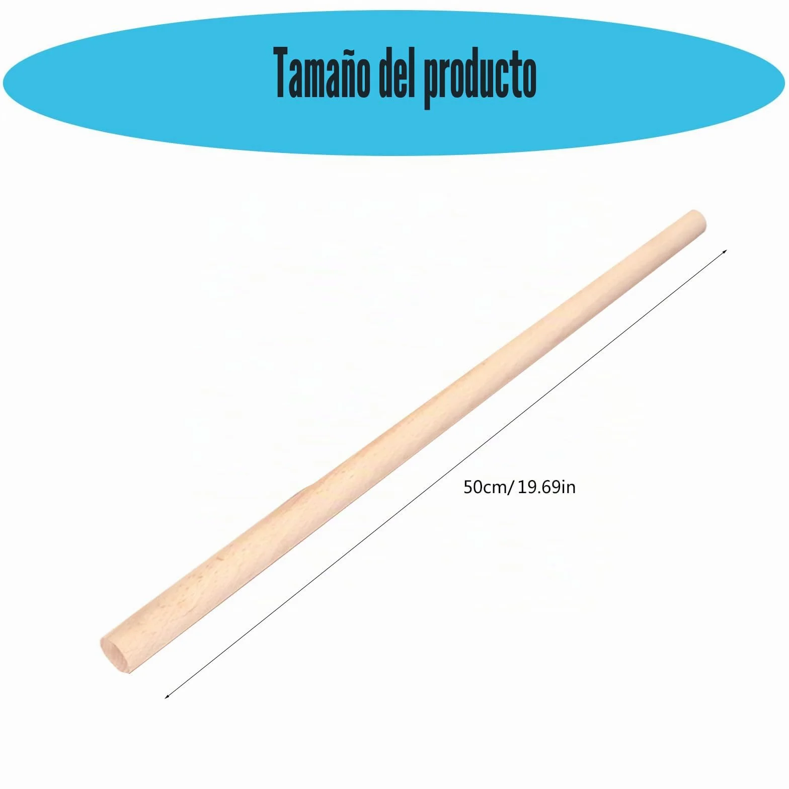 Bastones de Fitness de Movilidad de Madera Palo de Entrenamiento Portátil