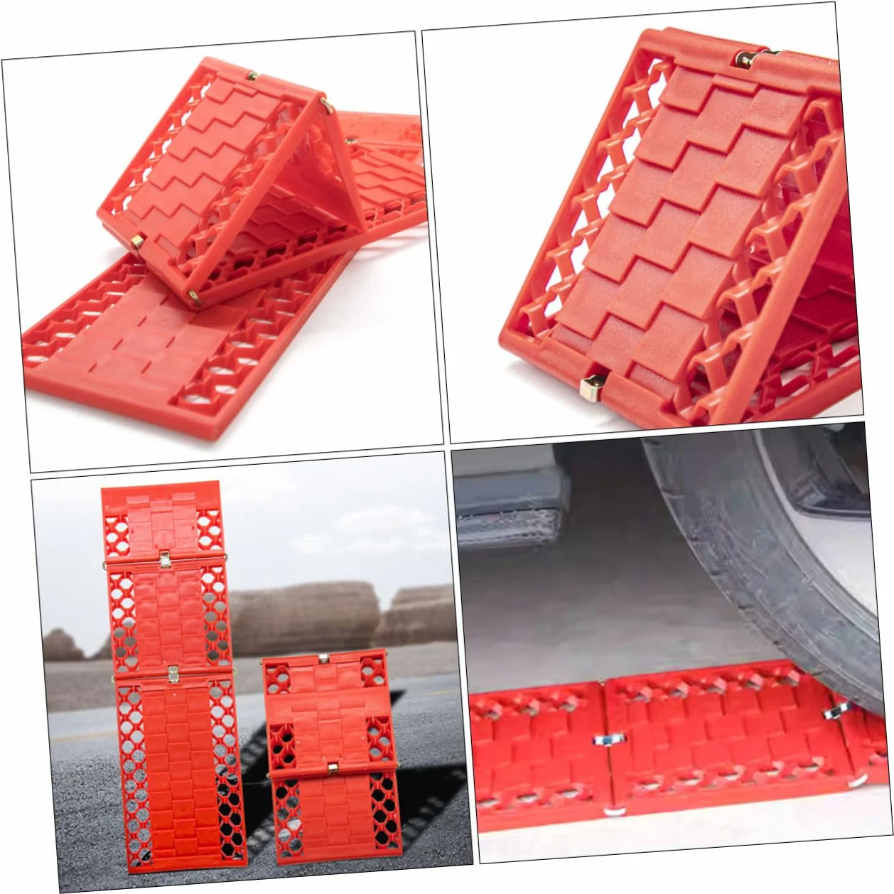 Tablas de Tracción Plegables PP para Neumáticos de Coche Recuperación Todoterreno