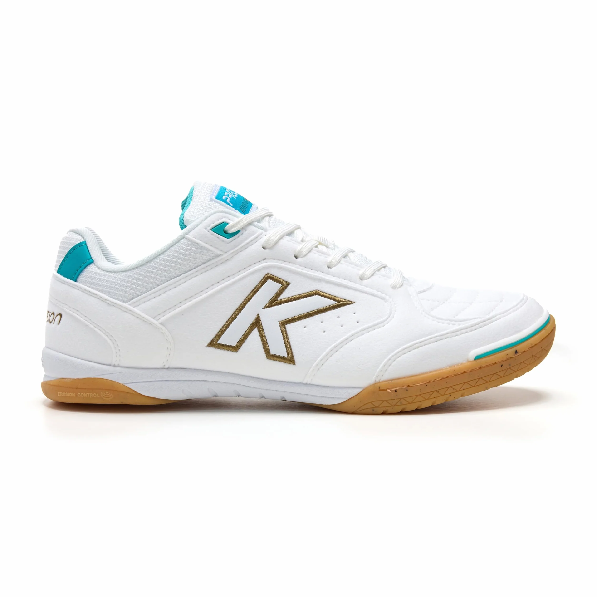 KELME Zapatillas De Fútbol Sala Precision Blanco Dorado Aqua