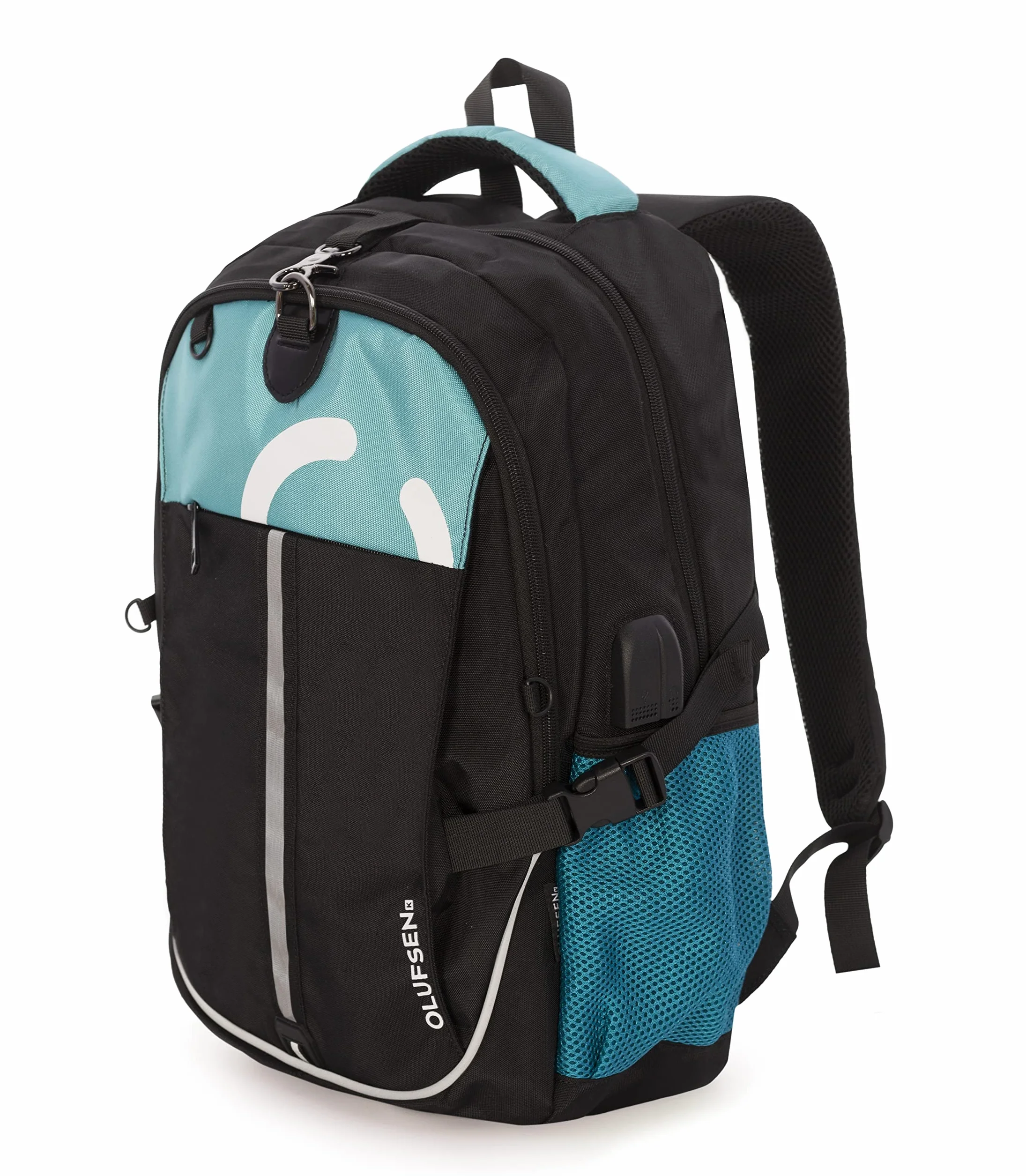 Mochila Polivalente BONN con Red Desmontable Porta Balones y Cascos Puerto USB Auriculares Hebilla Antirrobo