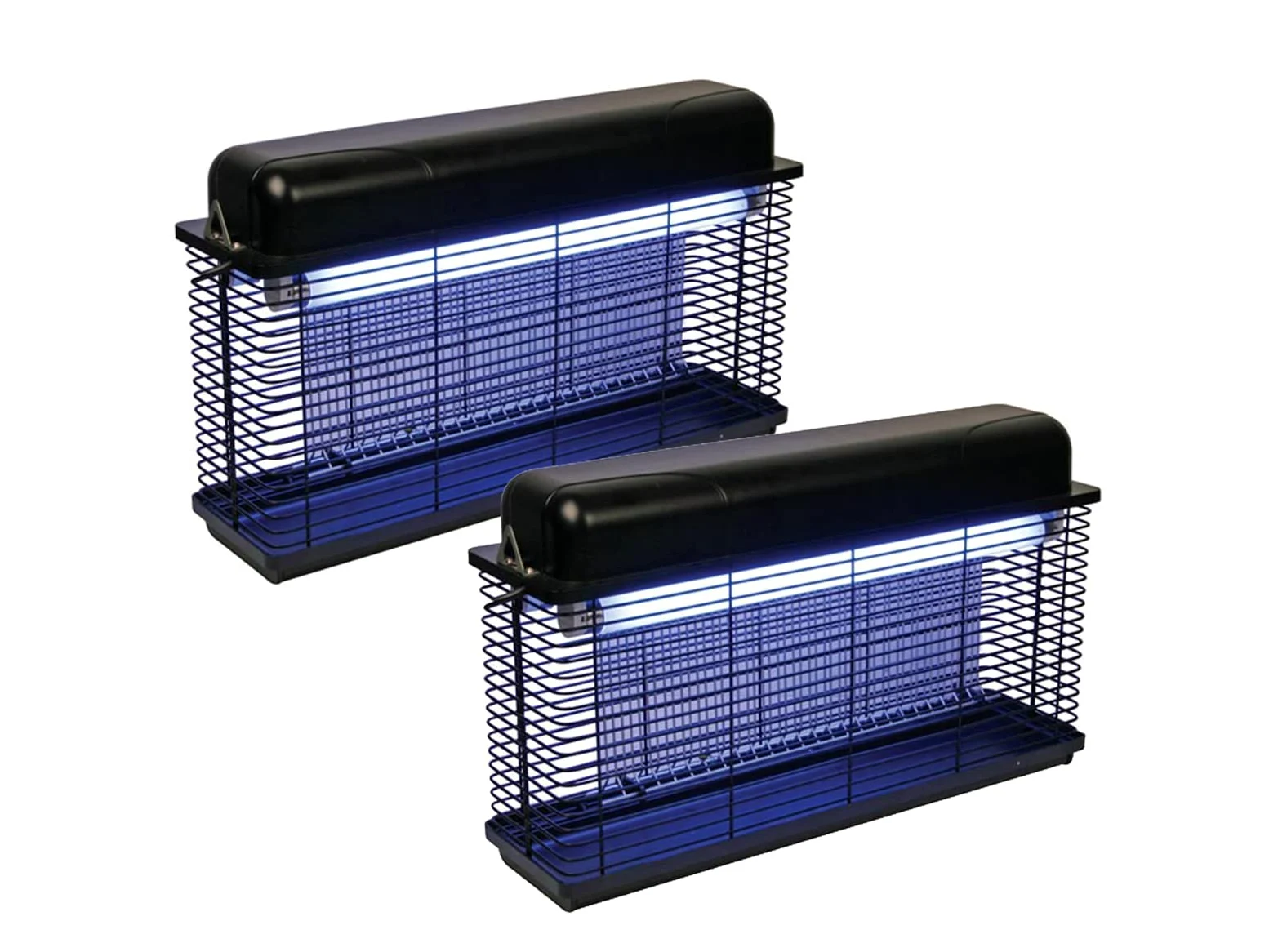 Juego de 2 Trampas Matamoscas para Mosquitos (2 x 15 W, Luz Ultravioleta para 100 m²)