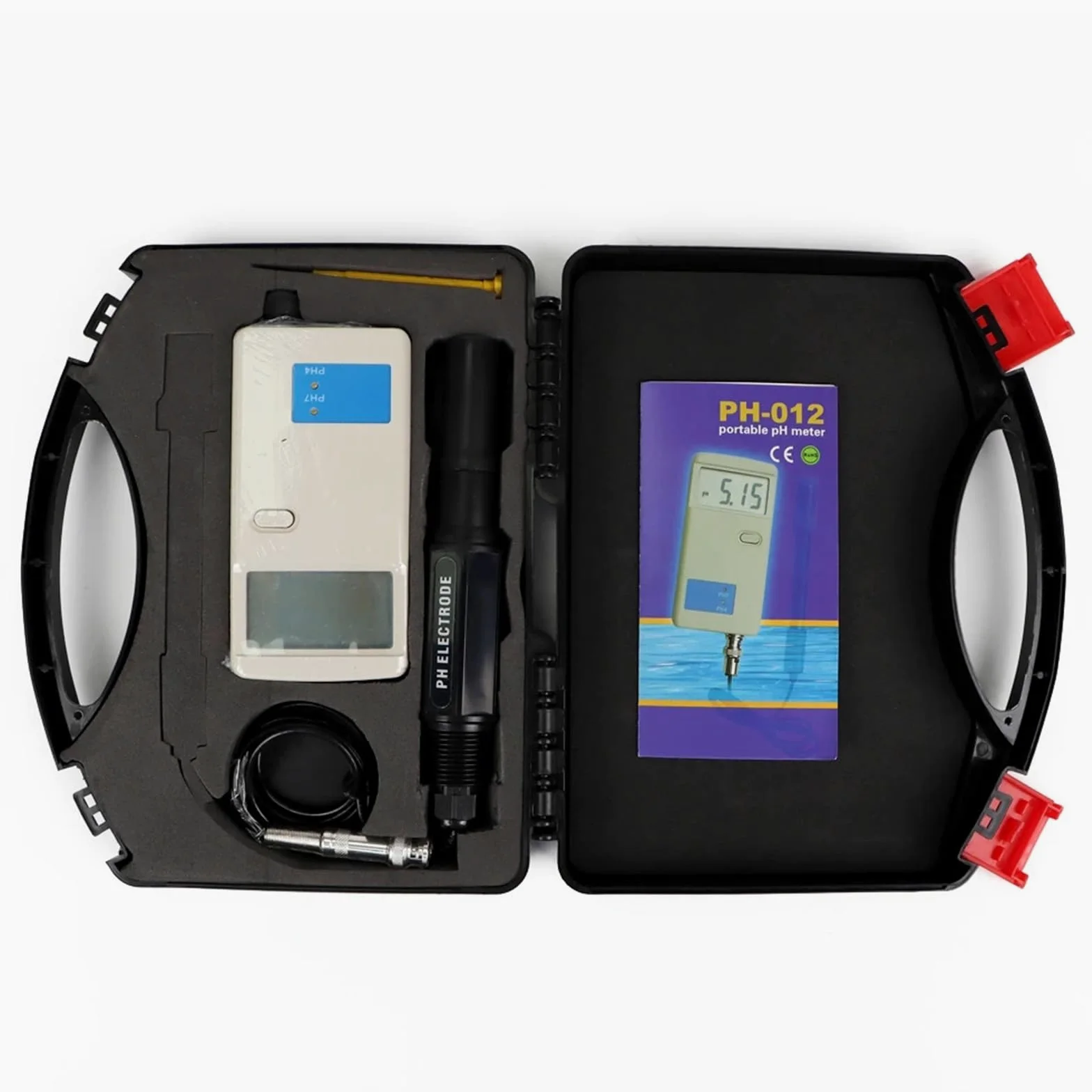 Medidor de PH, Medidor de pH digital retroiluminado de alta precisión, medidor de calidad del agua for laboratorio, agua potable, acuarios, hidroponía.