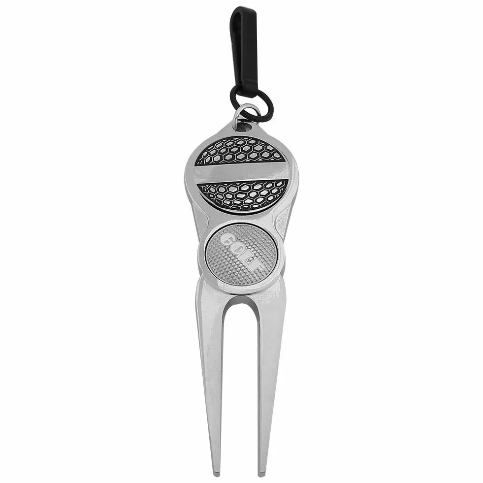 VGEBY1 Herramienta Divot Golf, Golf Divot Tool, Metal Reparación Verde Tenedor Accesorios