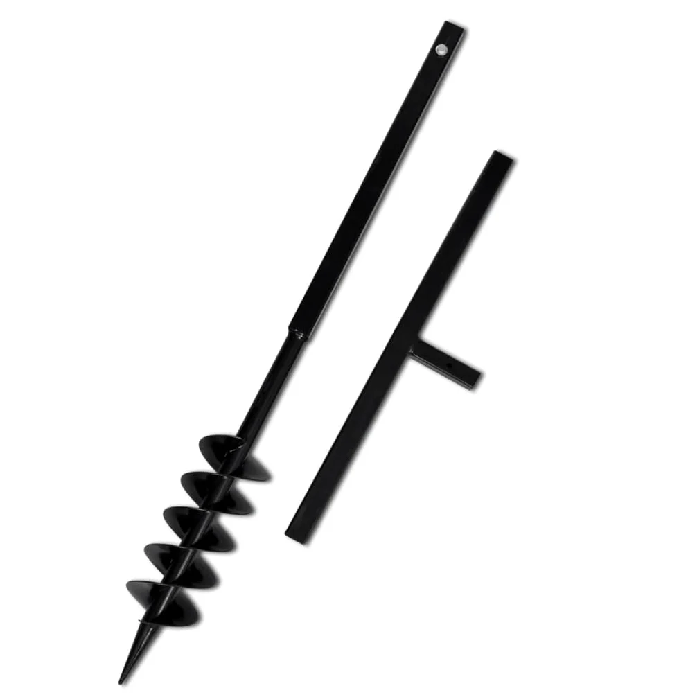 INLIFE 270519 - Broca para tierra con mango (100 mm, tubo de extensión de 5 m, 8,55 kg)