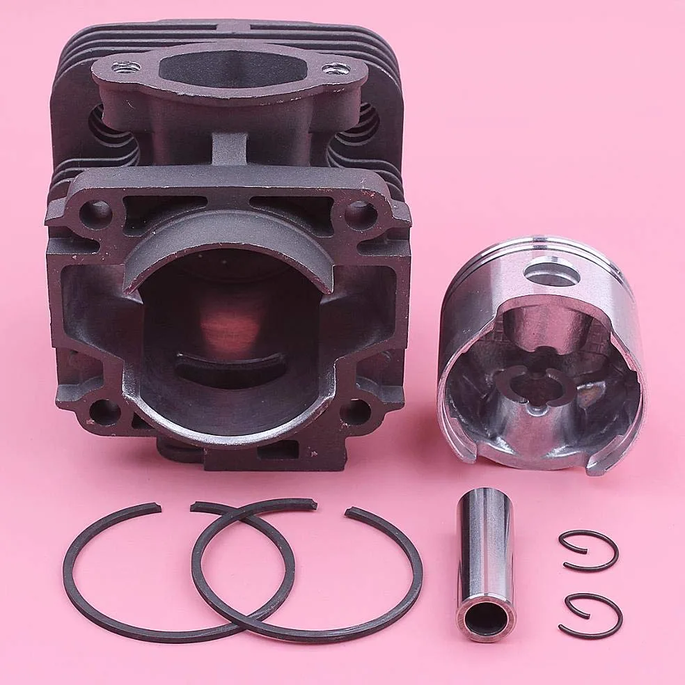 BAIJAC Kit de piñón de Anillo de pistón de Cilindro de 45 mm for el Kit de circlips for OLeo-Mac 753 753T EFCO 8530 Reemplazo de motosierras 61112035b, 6111 2035b