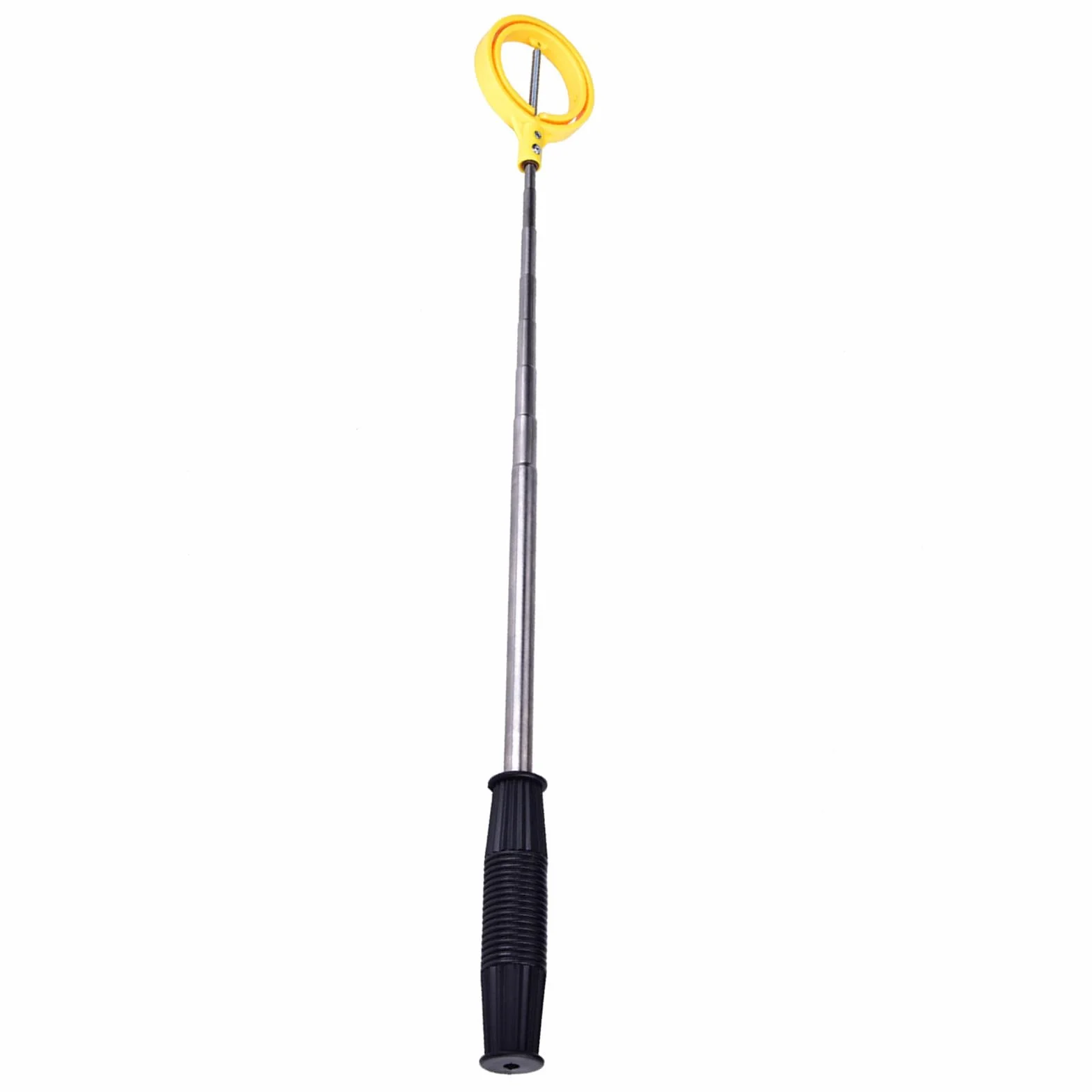 Dioche Golf Ball Retriever Telescópica Acero Inoxidable Automatic Lock Scoop Amarillo