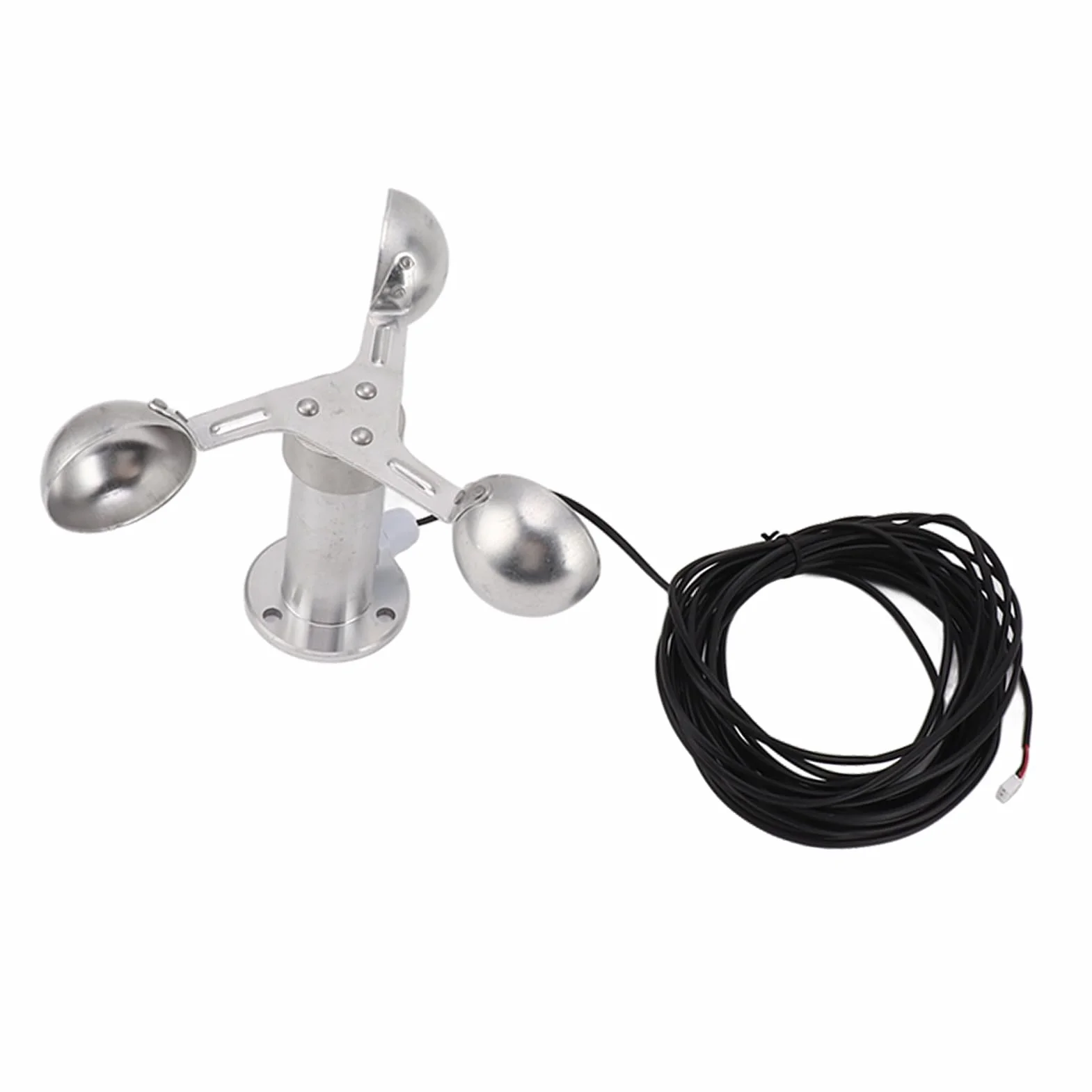 Sensor De Velocidad Del Viento Anemómetro De 3 Tazas De Aleación De Aluminio De 0 A 3,8 V, Ideal Para Centrales Eléctricas Y Monitoreo Meteorológico