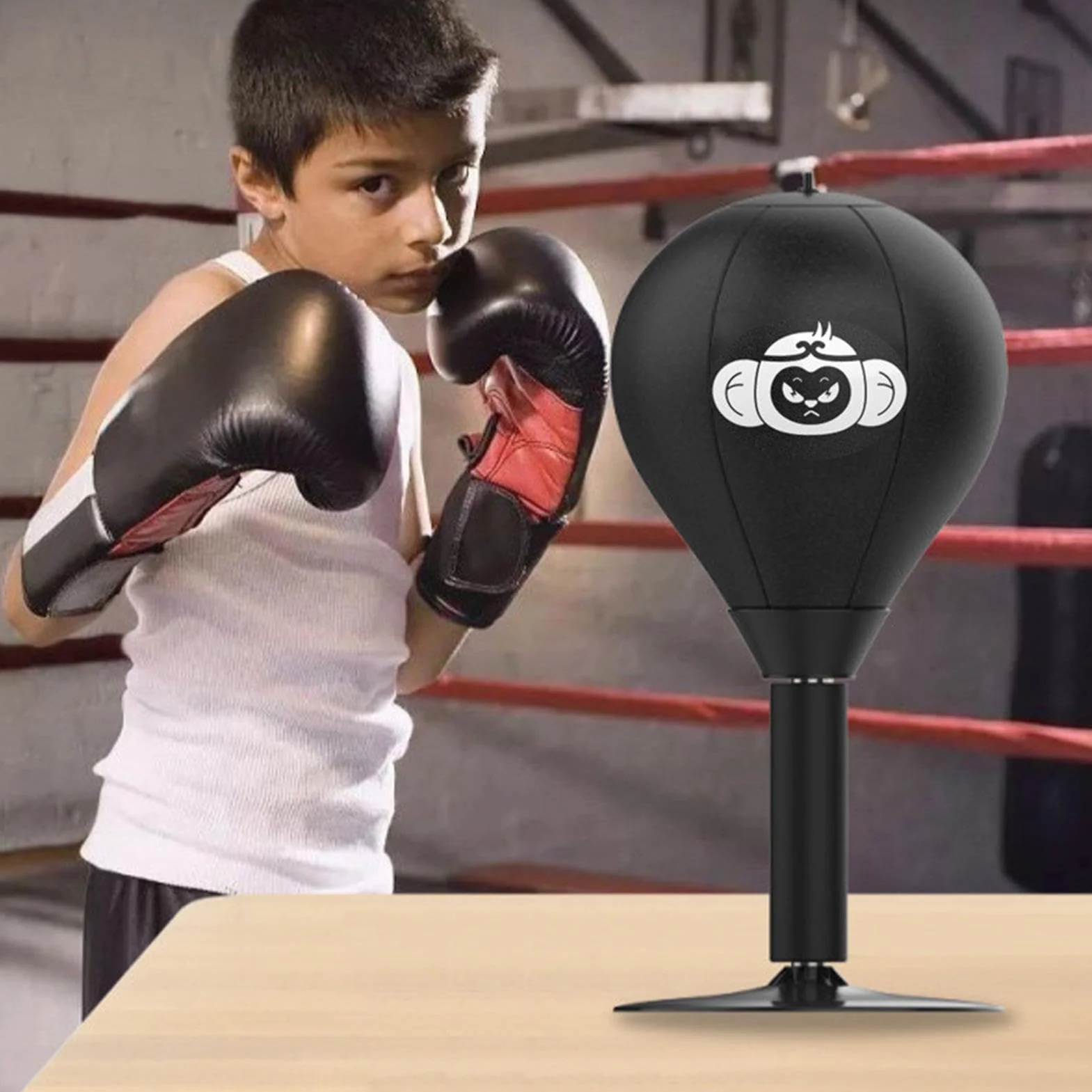 Desktop Punching Bag Suction Cup Table Boxing Ball Heavy Duty Stress Relief for Home Workplace