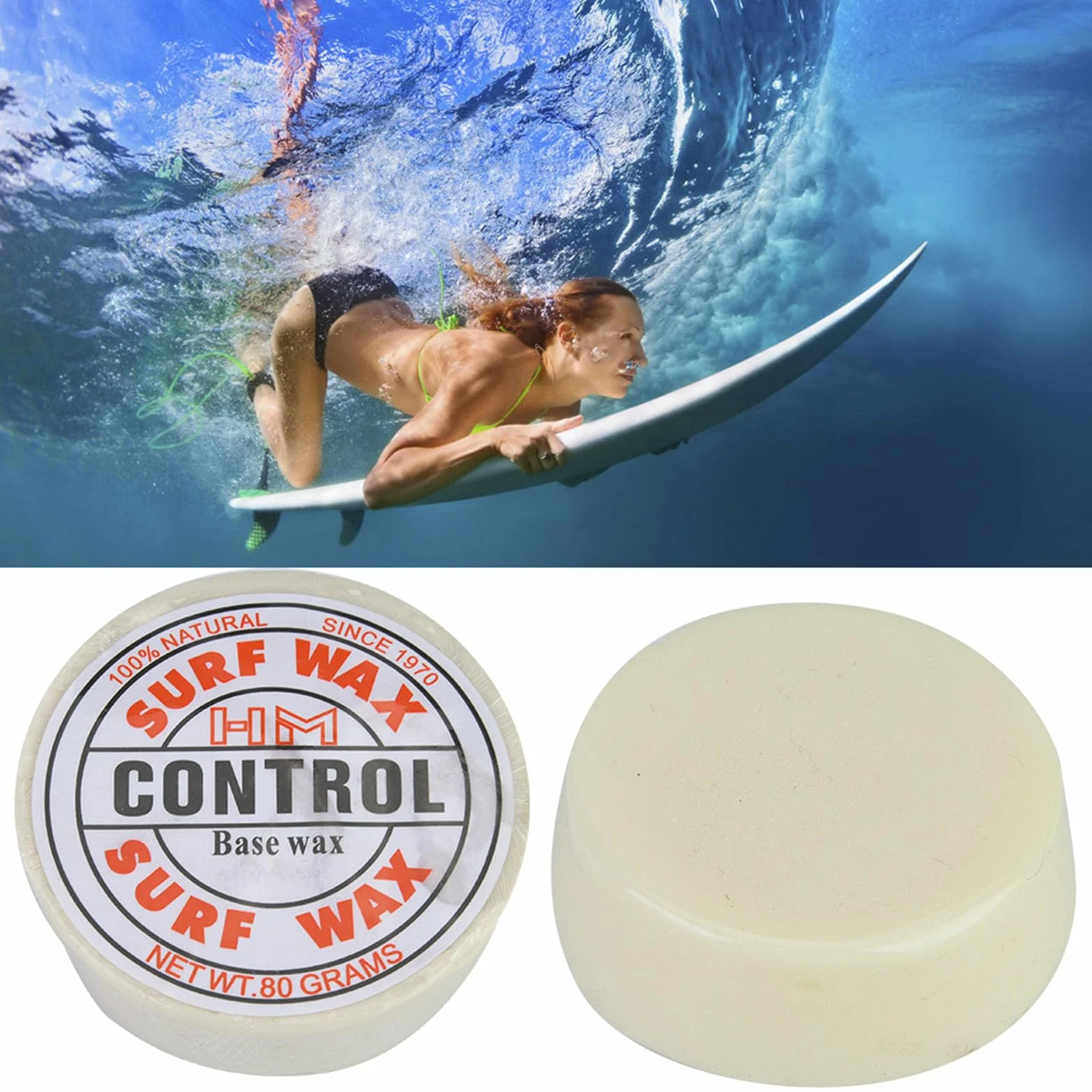 Surf Wax Base Antideslizante Tablero de Surf Ceras Patineta Accesorios Temperatura del Agua