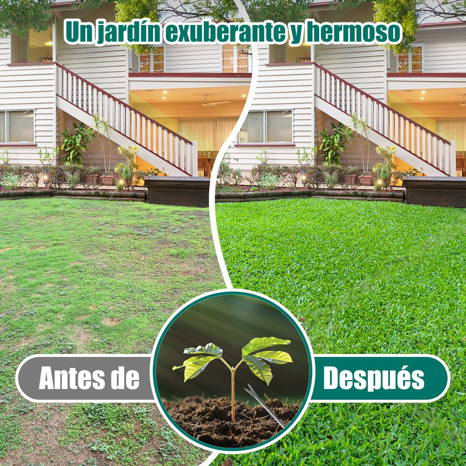HYCHIKA Aireador Cesped para Cuidado de Suelo y Césped, 15 Pinchos de Acero Macizo, Mango en Forma de T, Escarificador de Cesped Herramientas hortícolas