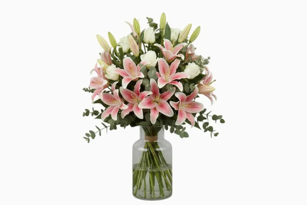 DECOALIVE – Ramo de Lilium Vivo | Bouquet de Flores Naturales con Estilo
