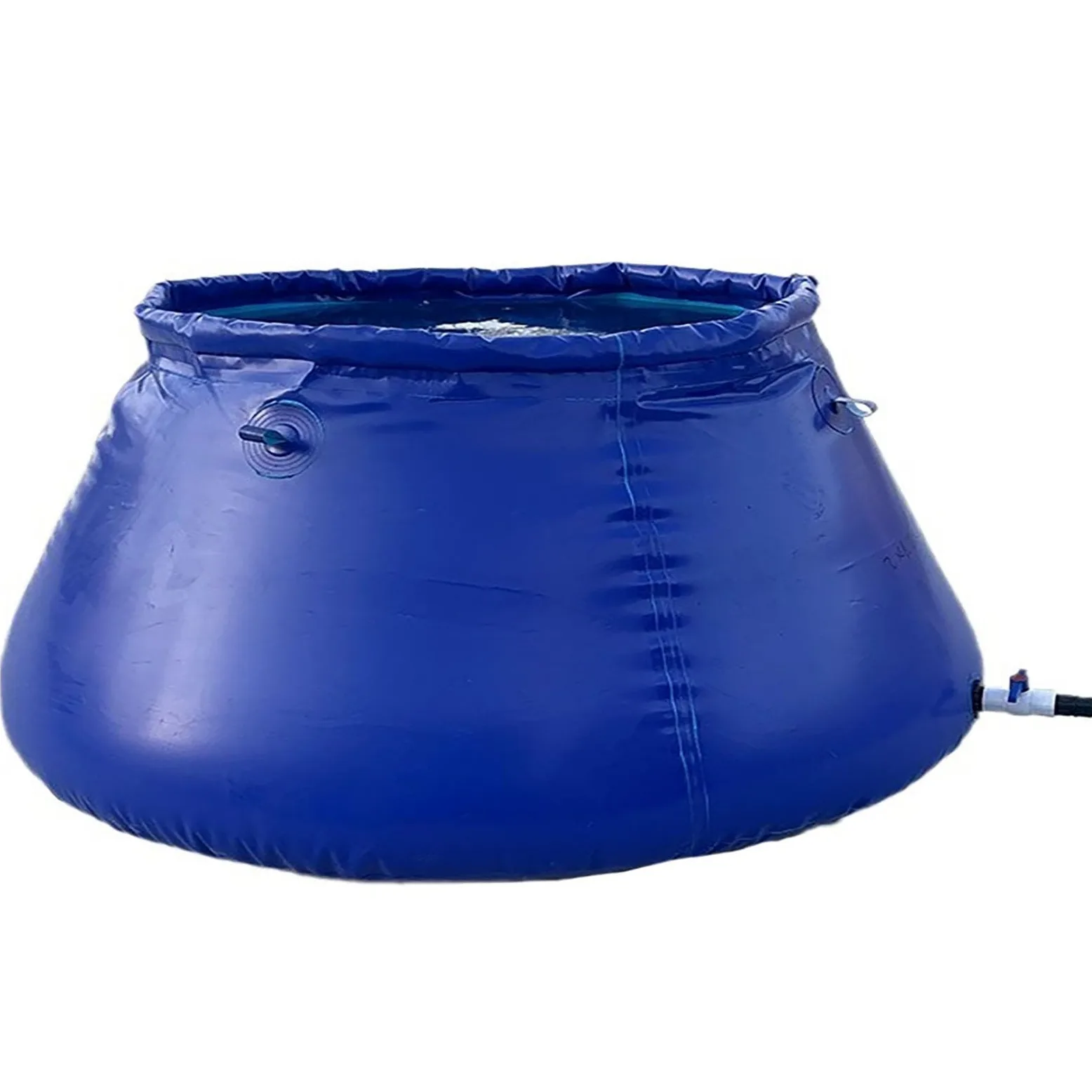 Bolsa de recogida de agua de lluvia de emergencia de 0.2 5 toneladas, capacidad de 4000 L, tanque de almacenamiento de agua plegable con grifo, ideal para riego al aire libre y recuperación de agua.