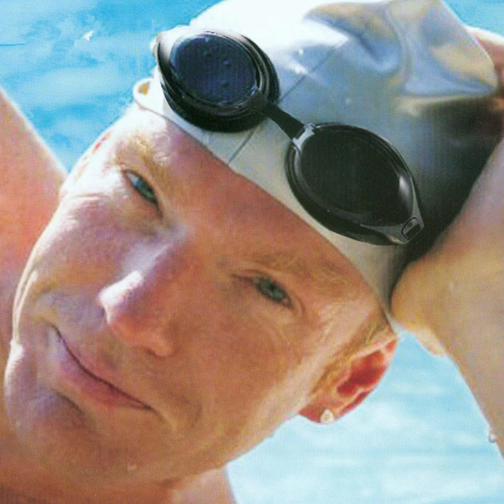 Gafas de natación protección UV impermeable resistentes diferente graduación izquierdo derecho
