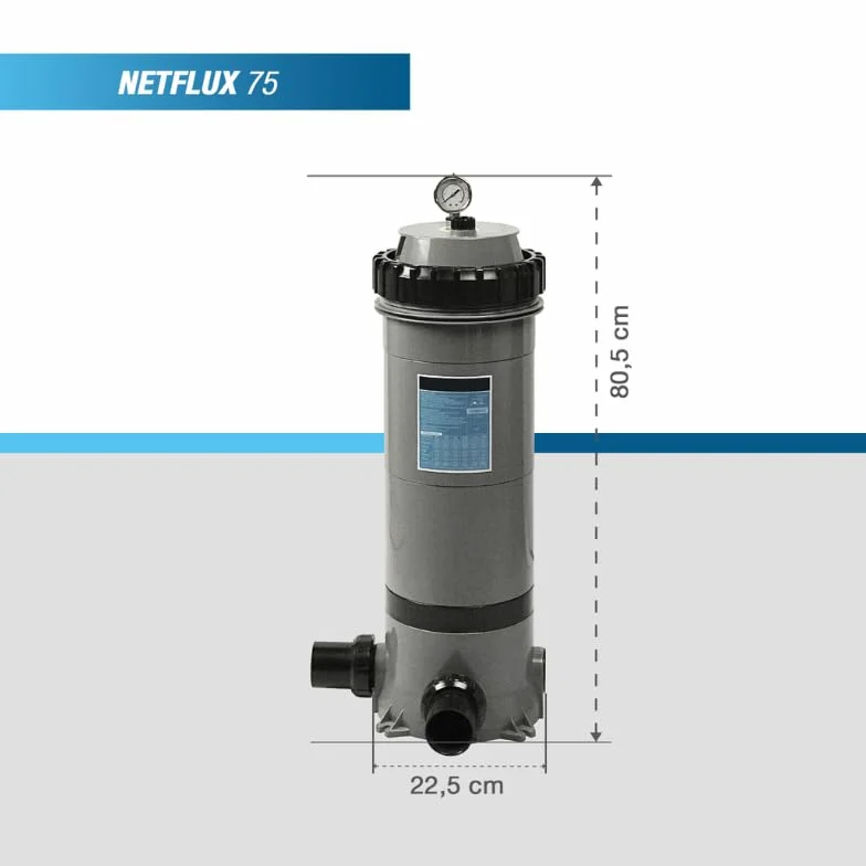 Sistema de filtración de cartucho único para piscinas de hasta 65 m3 - PF-NFX075 by POOLEX