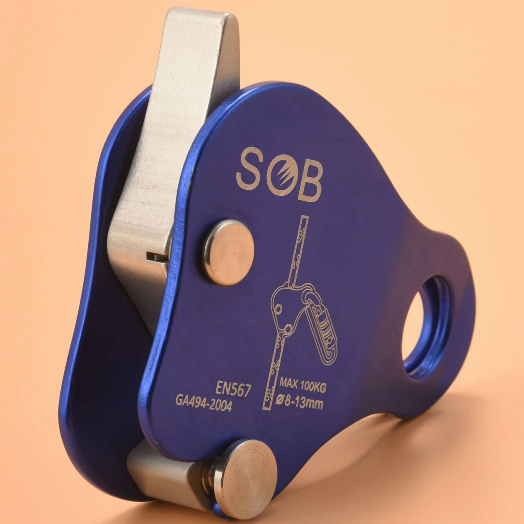 Bloqueador de Cuerda de Aluminio para Escalada