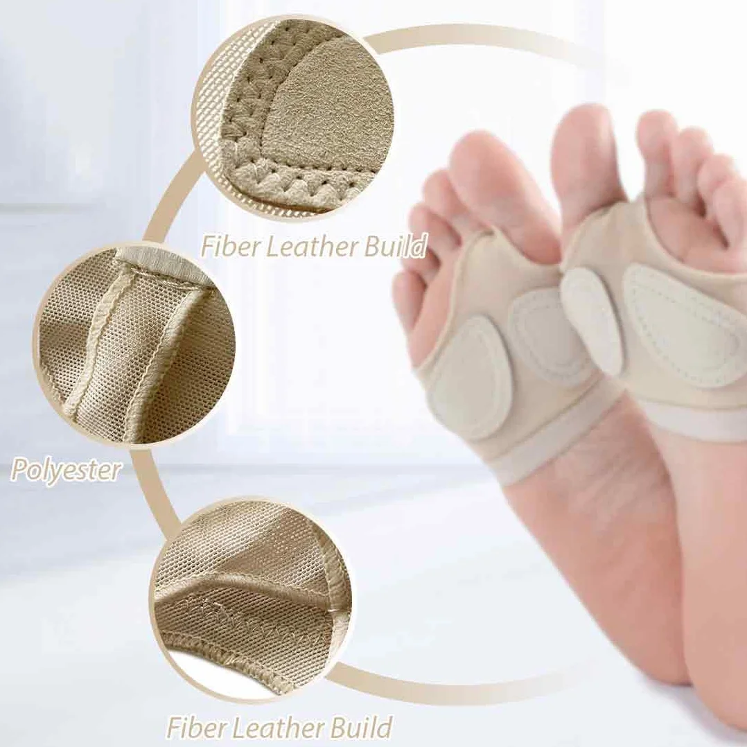 Almohadillas Danza 5 Agujeros Protectores Pie Antideslizantes para Ballet Yoga Gimnasia Jazz