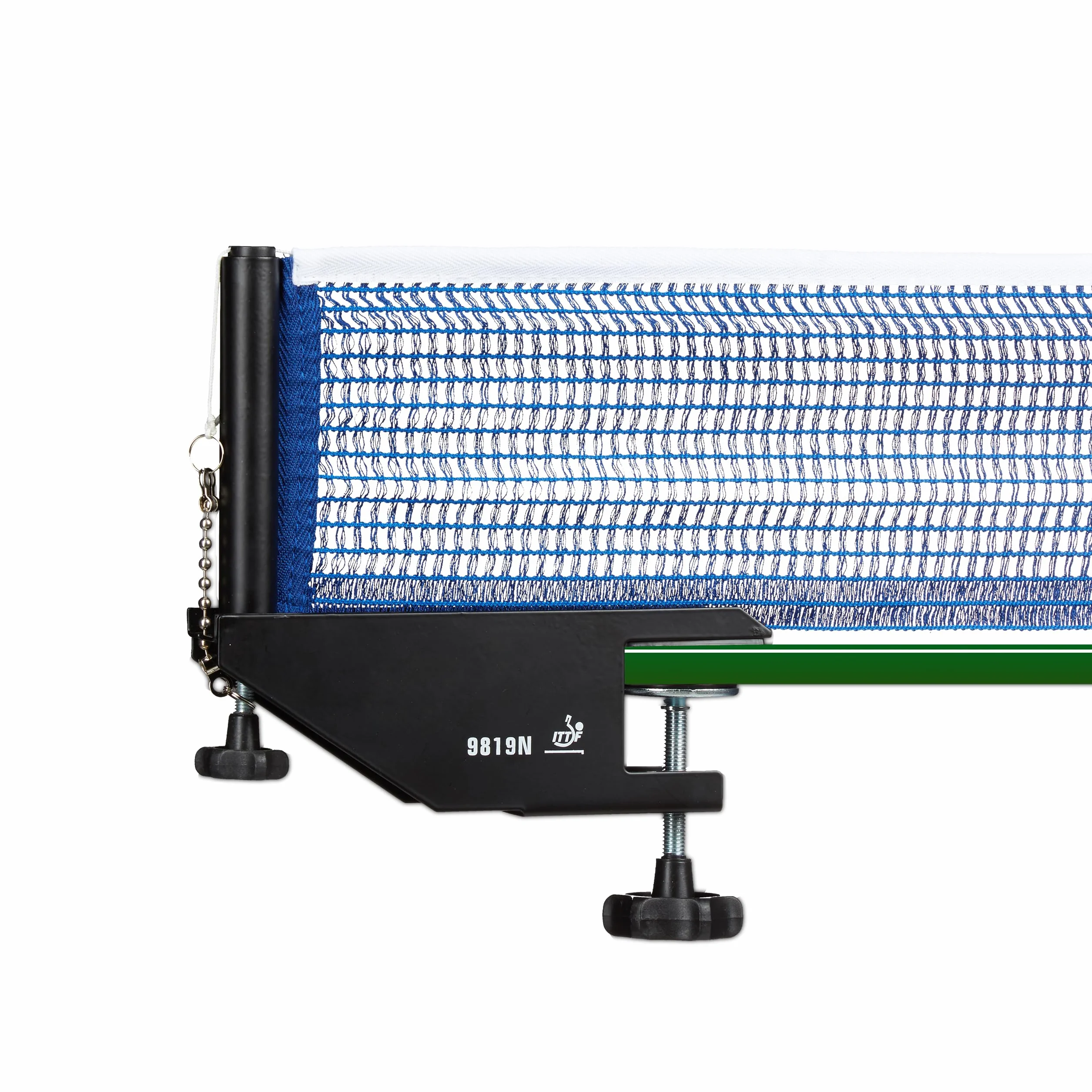 Relaxdays Ping Pong Tenis de Mesa Profesional 19.2 x 23.5 cm 2 Postes Red Azul