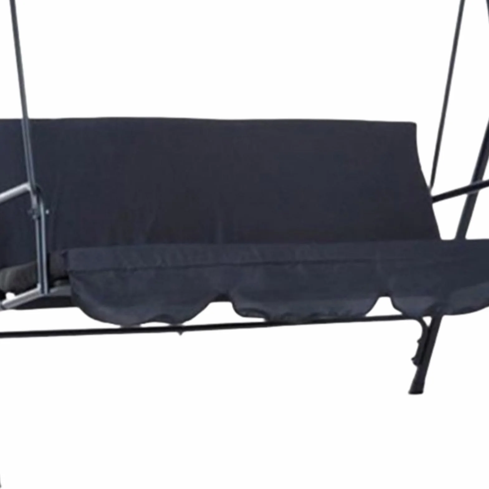 Funda impermeable para balancín – tafetán de poliéster 190T (150 x 150 cm) – Funda de repuesto para balancín de jardín de 3 plazas – resistente a los rayos UV, ligera y plegable (gris)