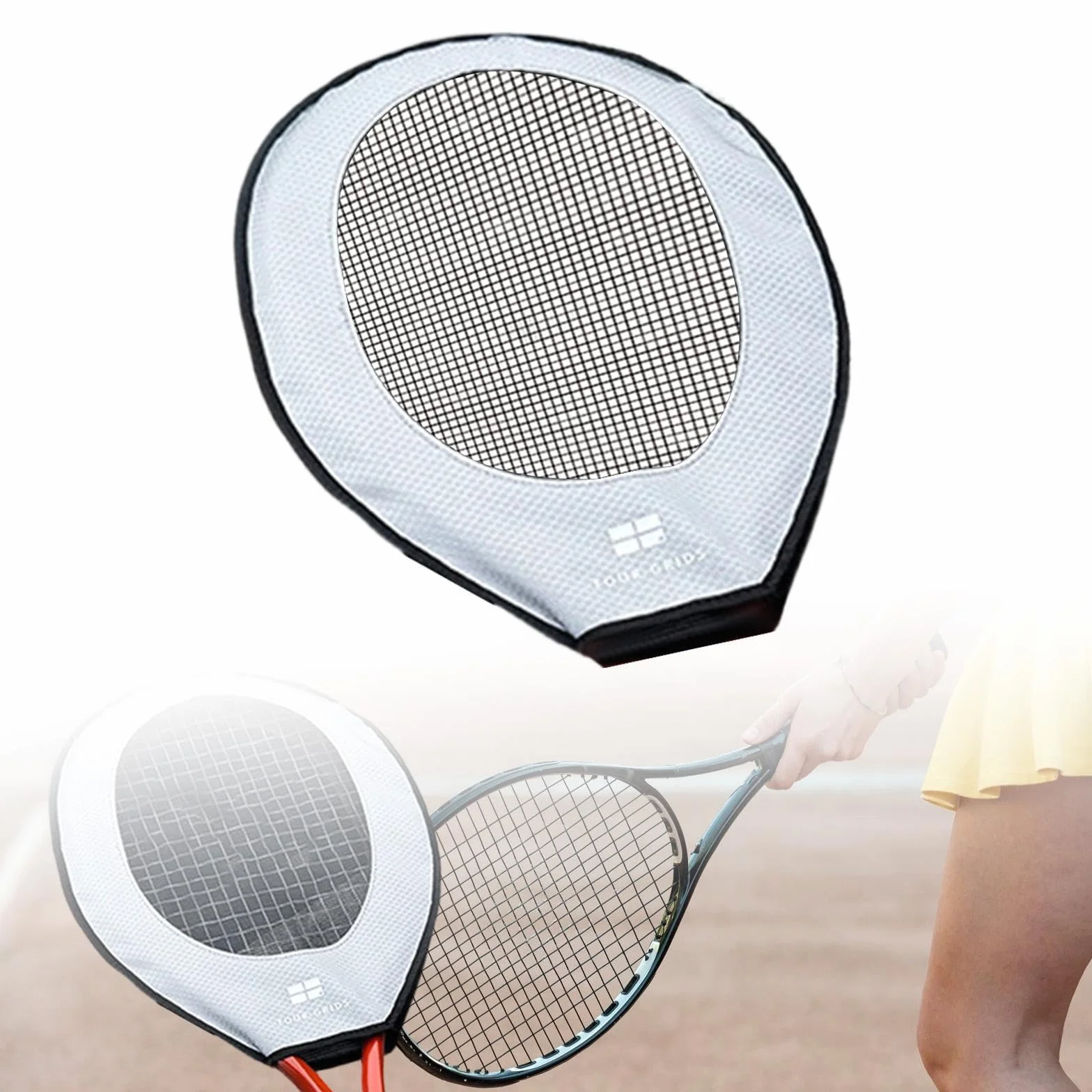 Funda de Entrenamiento para Raqueta de Tenis, Protectora de Cabeza, Resistente para Adultos