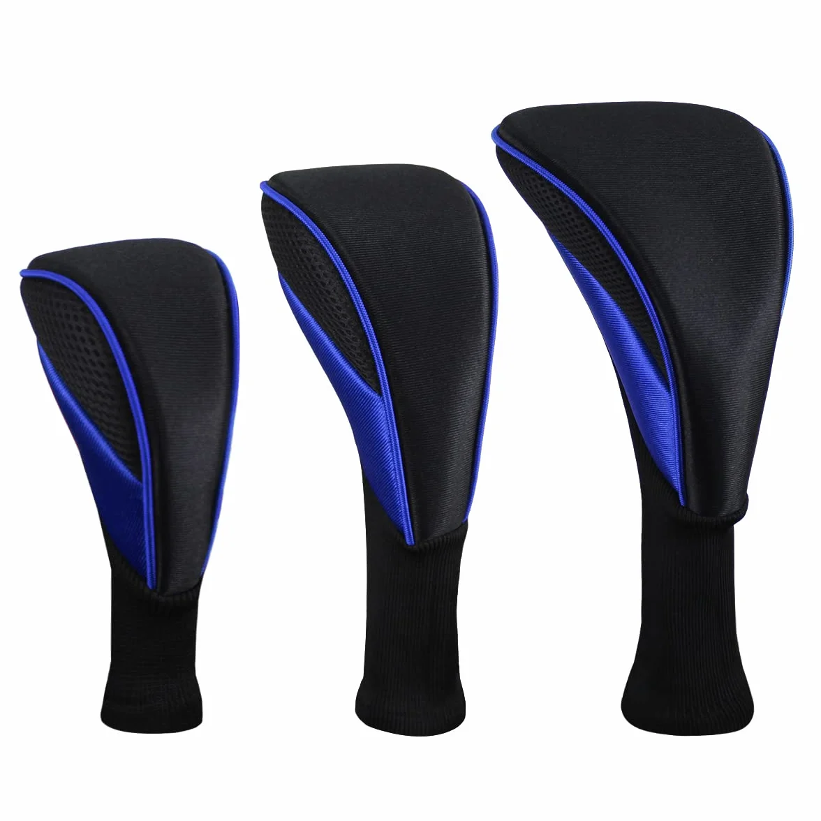 Scott Edward 3 Capuchas de Palo de Golf para Driver Fairway Woods Hybrids con Malla de Cuello Largo