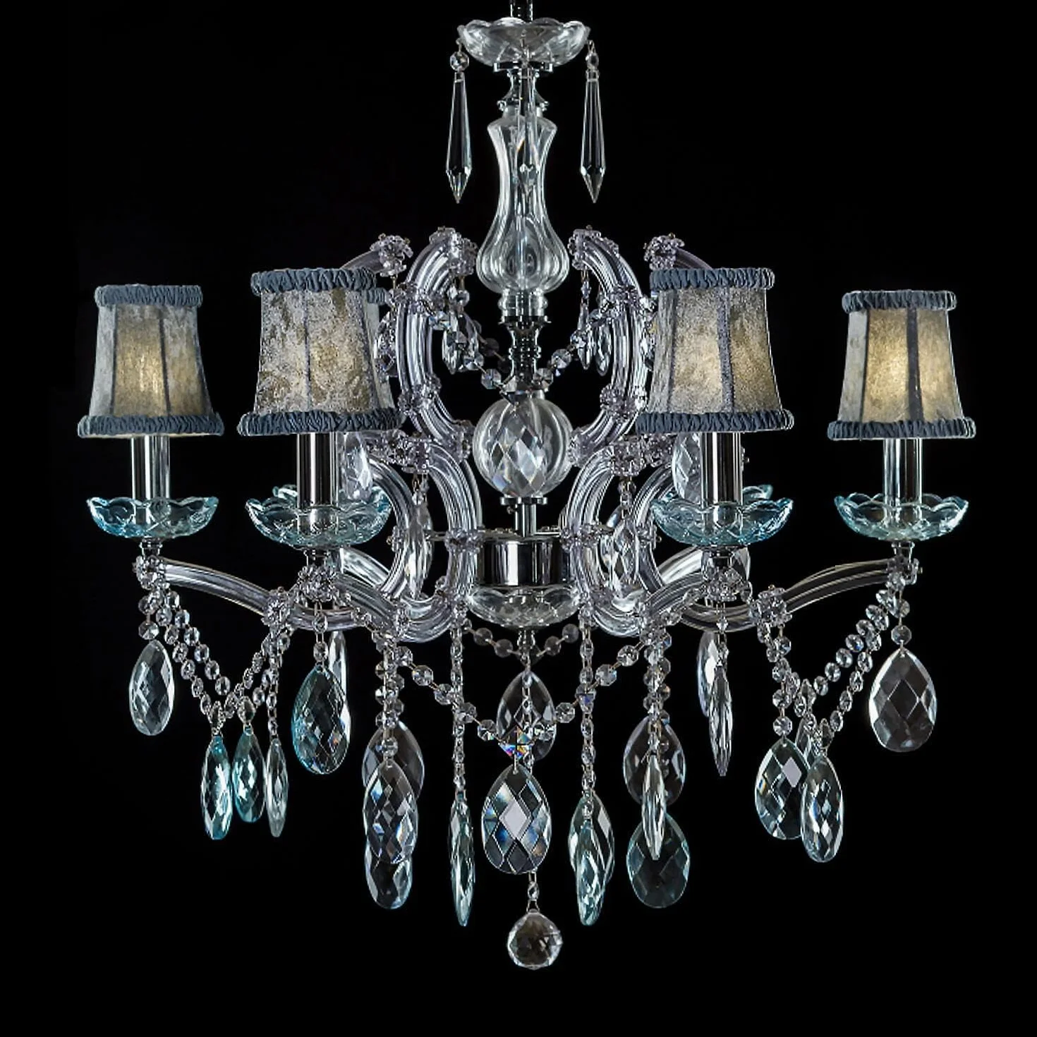 10 Pieza Prisma de Colgante de Cristal Transparente Gotas Colector de Sol con Cuentas de Octágono para Cortina Candelabro Florero Jardín Fiesta Navidad Boda Decoración (Lágrima)