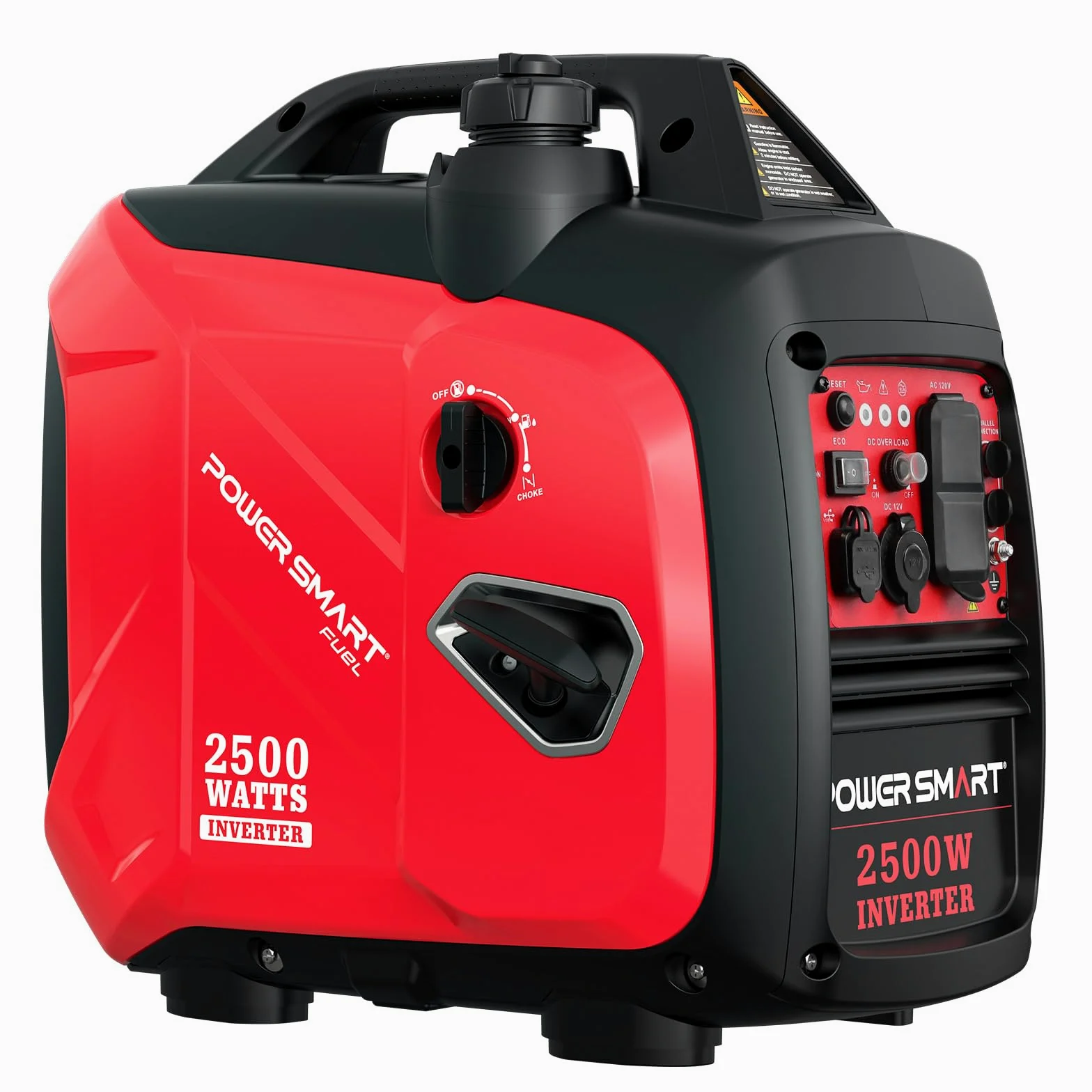 PowerSmart Generador portátil de 2500 W alimentado por gas, generador inversor súper silencioso para acampar al aire libre, RV, cumple con CARB
