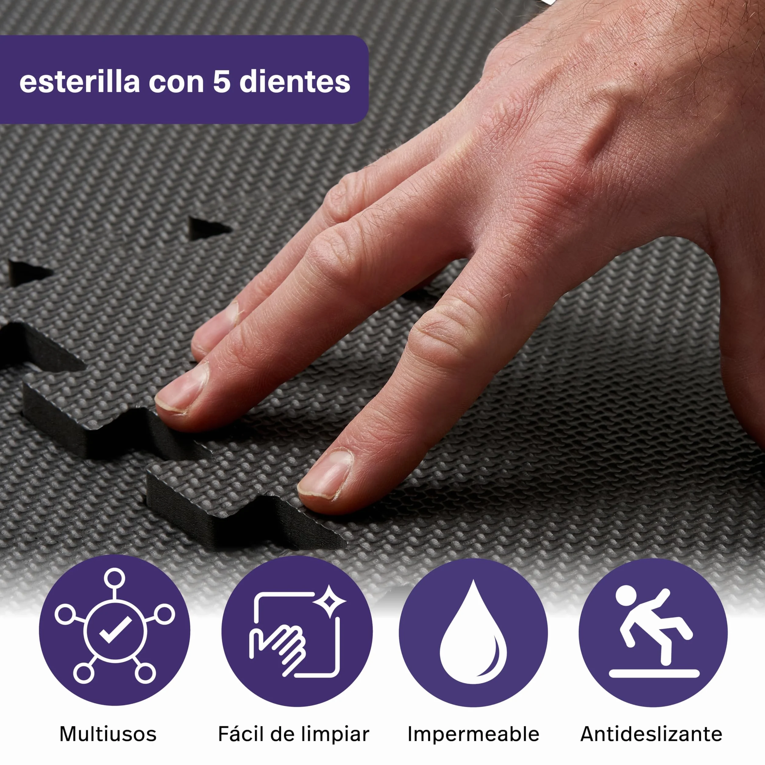 MATANA Suelo de Gimnasio Interconectable Goma Eva Yoga Pilates Goma Espuma Duradera