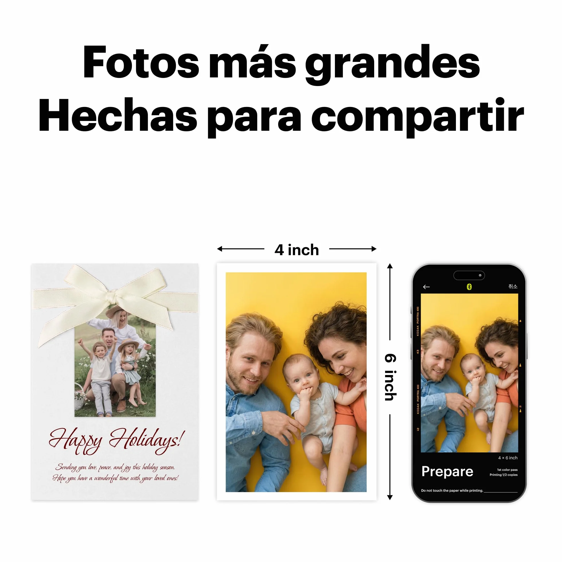 KODAK Dock Plus 4PASS Impresora de Fotos Instantánea 10x15cm 40 Hojas