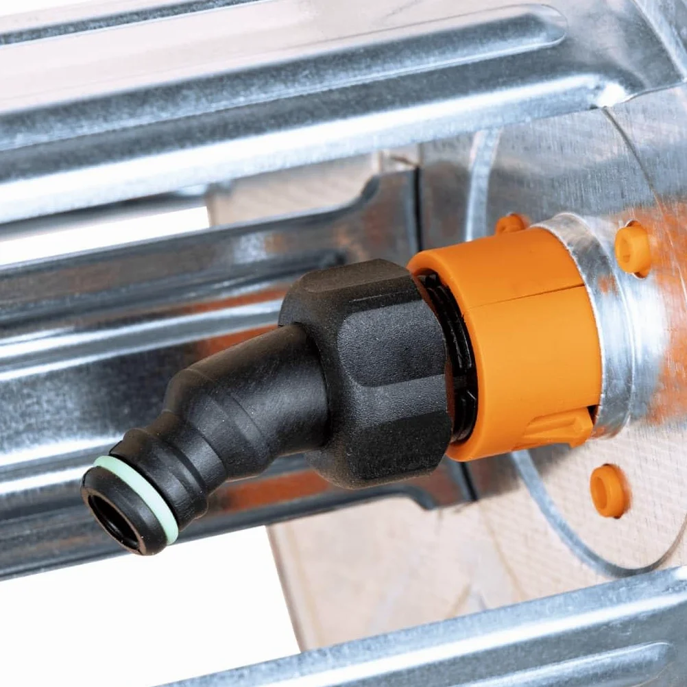 vidaXL Carrete de pared para manguera de 50 m 1/2" o 35 m 3/4" acero