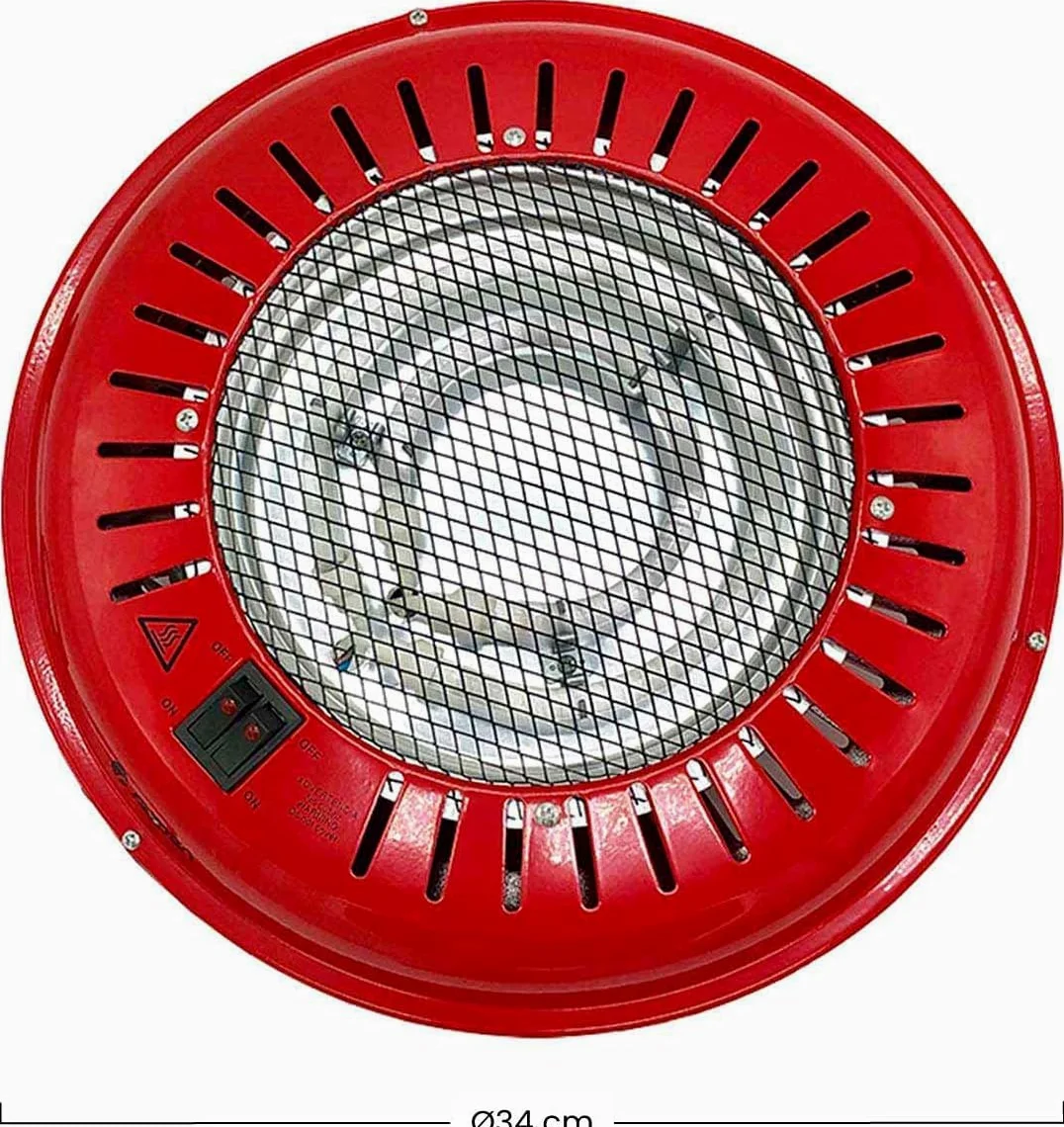 Home Brasero Eléctrico, Rojo, 800W, One Size UBOON