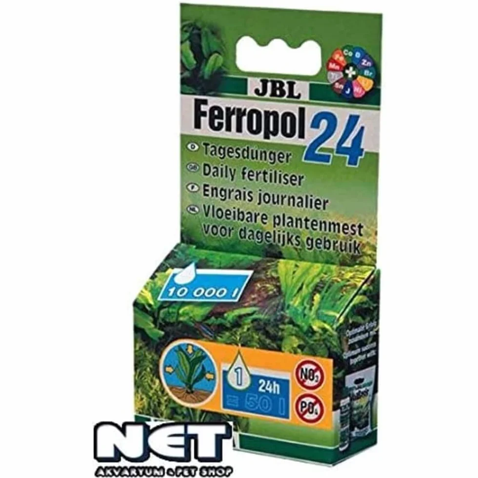 JBL 2018100 Fertilizante de Plantas de día para acuarios de Agua Dulce, Ferropol 24 50 ml, 20181