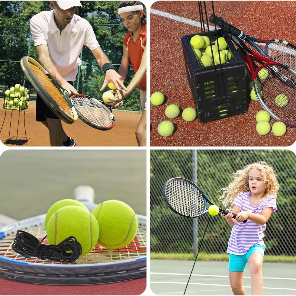 Pelotas de Tenis con Cuerda, Tenis Trainer Elástica Rebote para Entrenamiento en Solitario