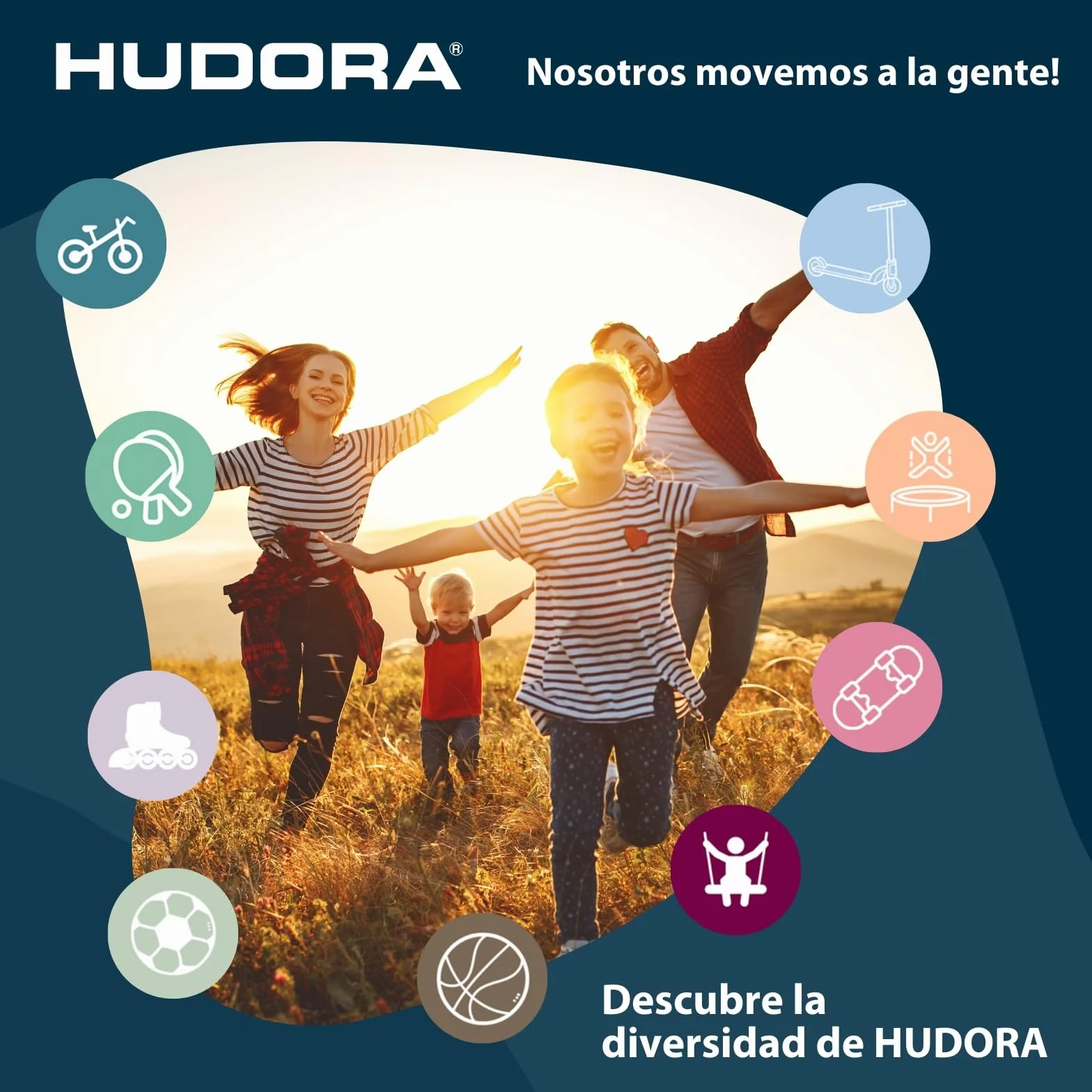 HUDORA Fußballtor XXL - wetterfestes Fußballtor mit Netz für Kinder & Erwachsene