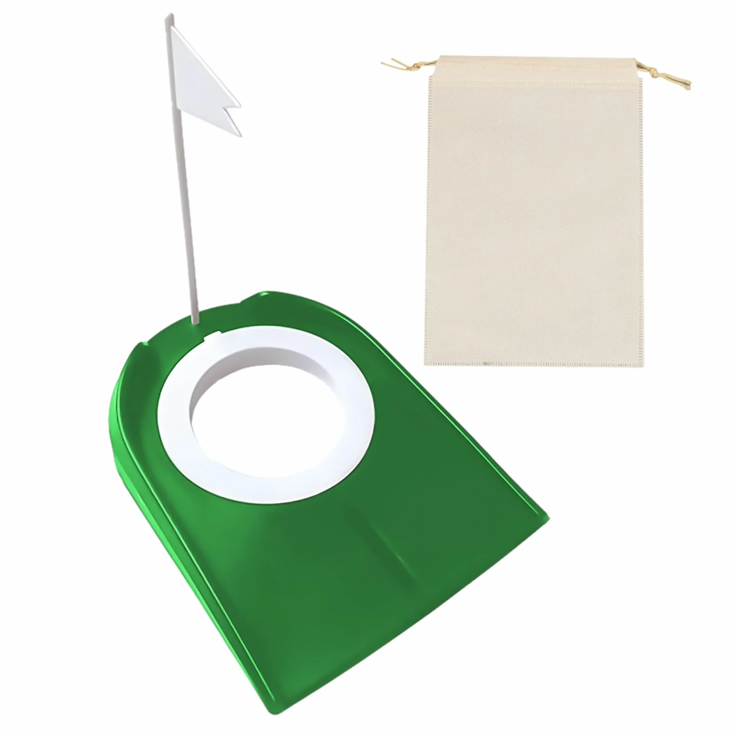 Máquina de Putting de Golf con Copa y Bandera