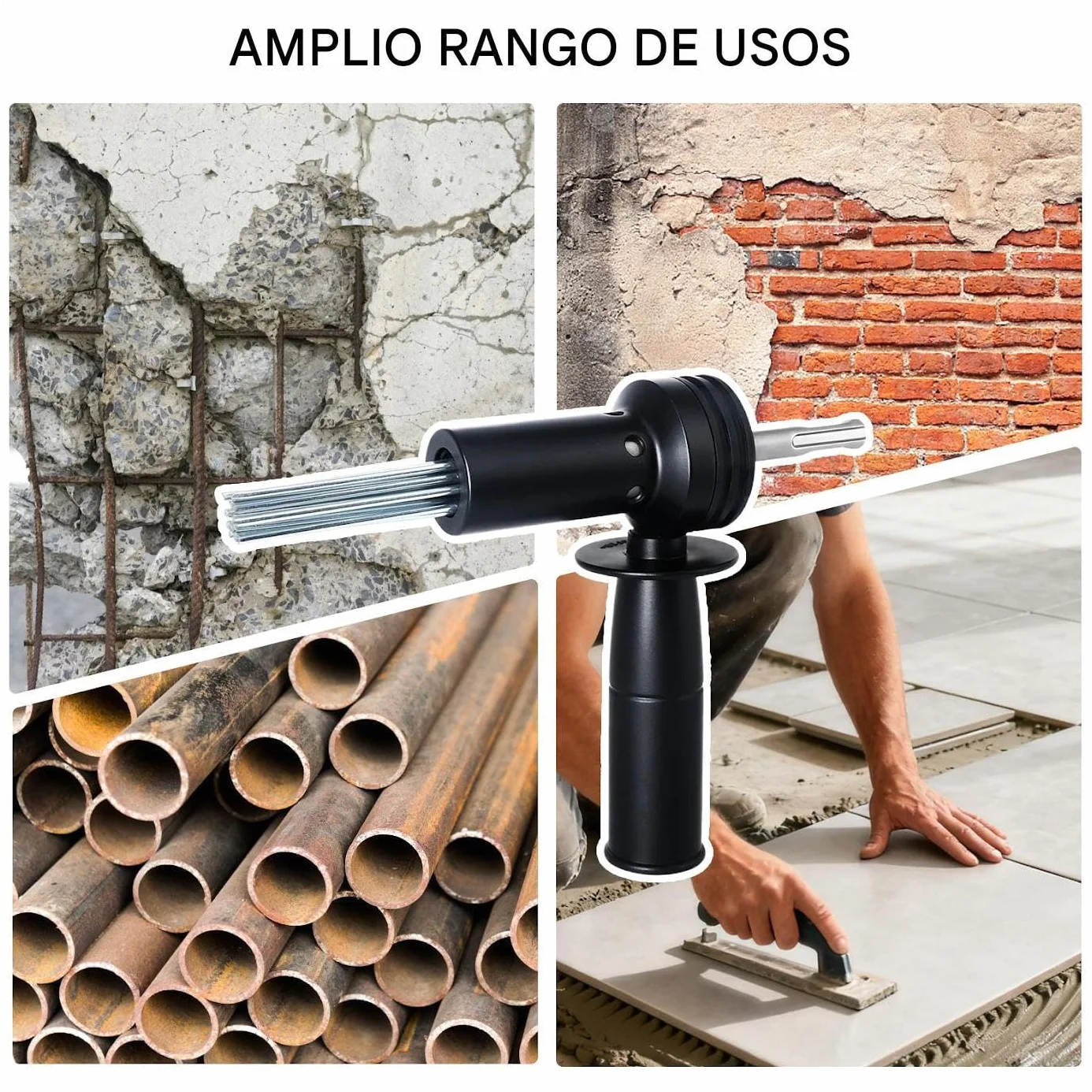 Escarificador De Agujas Eléctrico | Herramientas Con 18 Agujas De Uso Intensivo,Herramientas De Eléctrico | Para Texturizado Preparación De Baldosas Solados Construcción