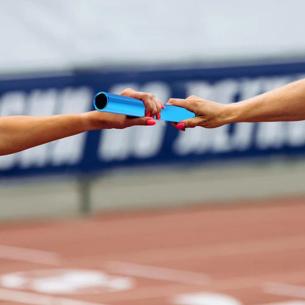 MiOYOOW Bastones de Relevo de Aluminio de 7 Piezas para Atletismo Carreras