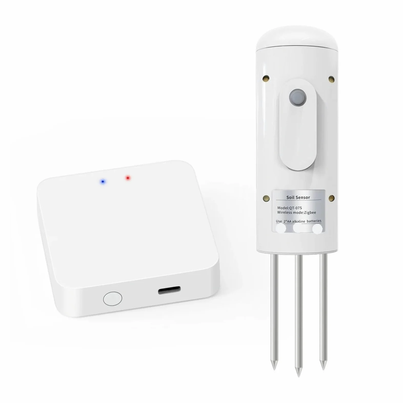 Medidor de humedad del suelo, Detector inteligente de humedad y temperatura del suelo con WiFi, sensor inalámbrico for plantas y monitor for invernaderos. Para jardinería y agricultura