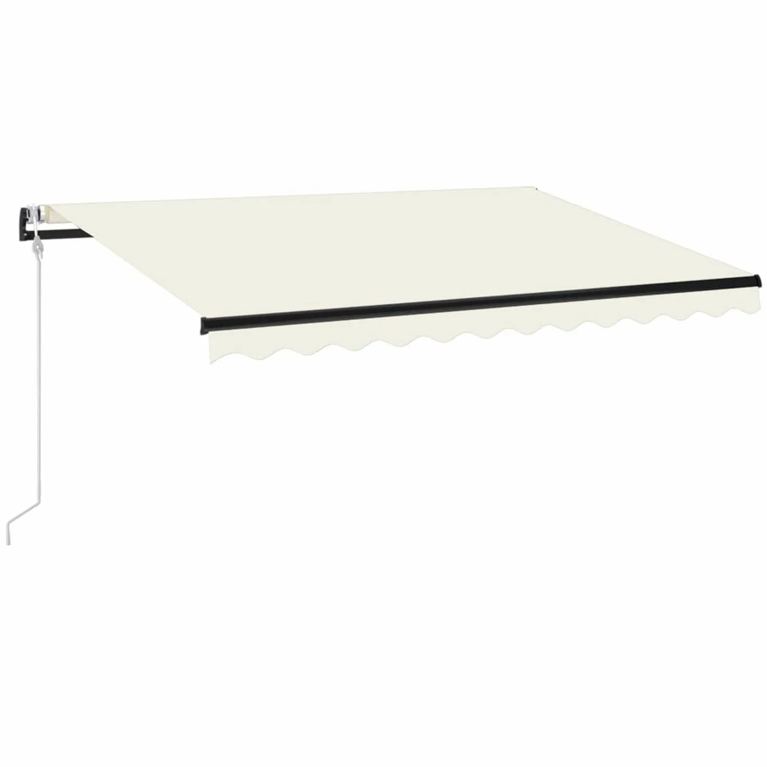 Gecheer Cortina automática con sensor de viento y LED, 350 x 250 cm, color crema, toldo retráctil, toldo para balcón, terraza, toldo exterior sol, toldo para exterior, toldo con brazos, #7