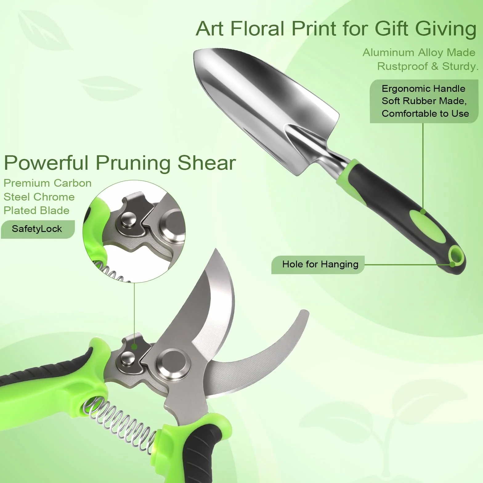 USHOP Juego de Herramientas de Jardinería,Juego de Herramientas de Mano de Jardín,Kit de Herramientas de Mano de Jardinería,Las Suculentas Herramienta,Mini Herramientas de Jardín para Trasplante