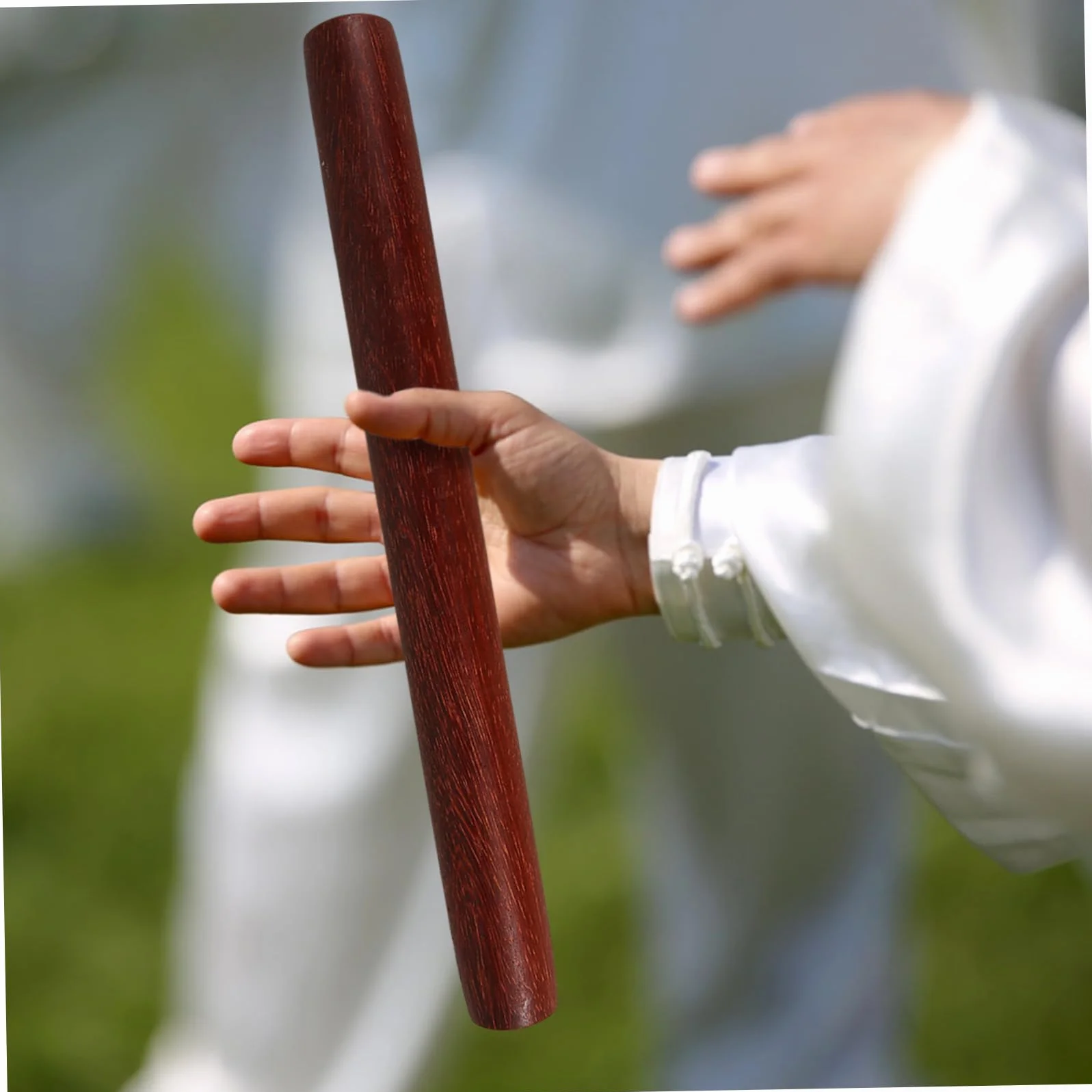 Bastón de Tai Chi Portátil Resistente al Desgaste 12.99in para Ejercicio al Aire Libre Kung Fu