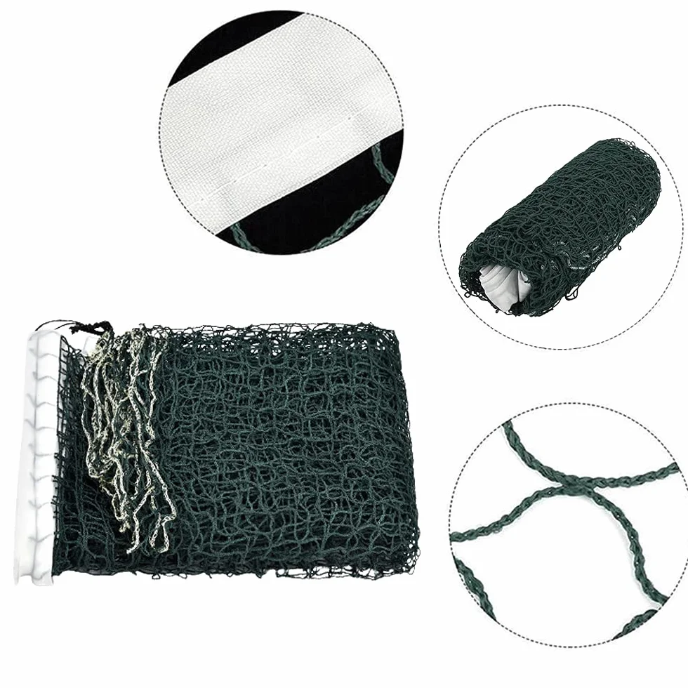 Malla de Bádminton Plegable Portátil 6.1x7.6M Verde para Playa Jardín