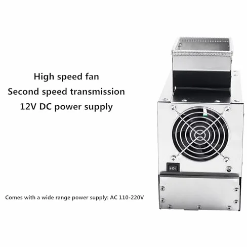 Máquina eléctrica Winnower de granos, separador de acero inoxidable con ventilador de velocidad ajustable para limpiar mijo, granos y semillas