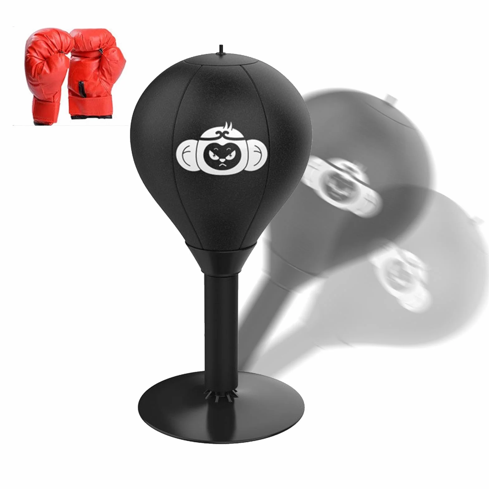 Desktop Punching Bag Suction Cup Table Boxing Ball Heavy Duty Stress Relief for Home Workplace