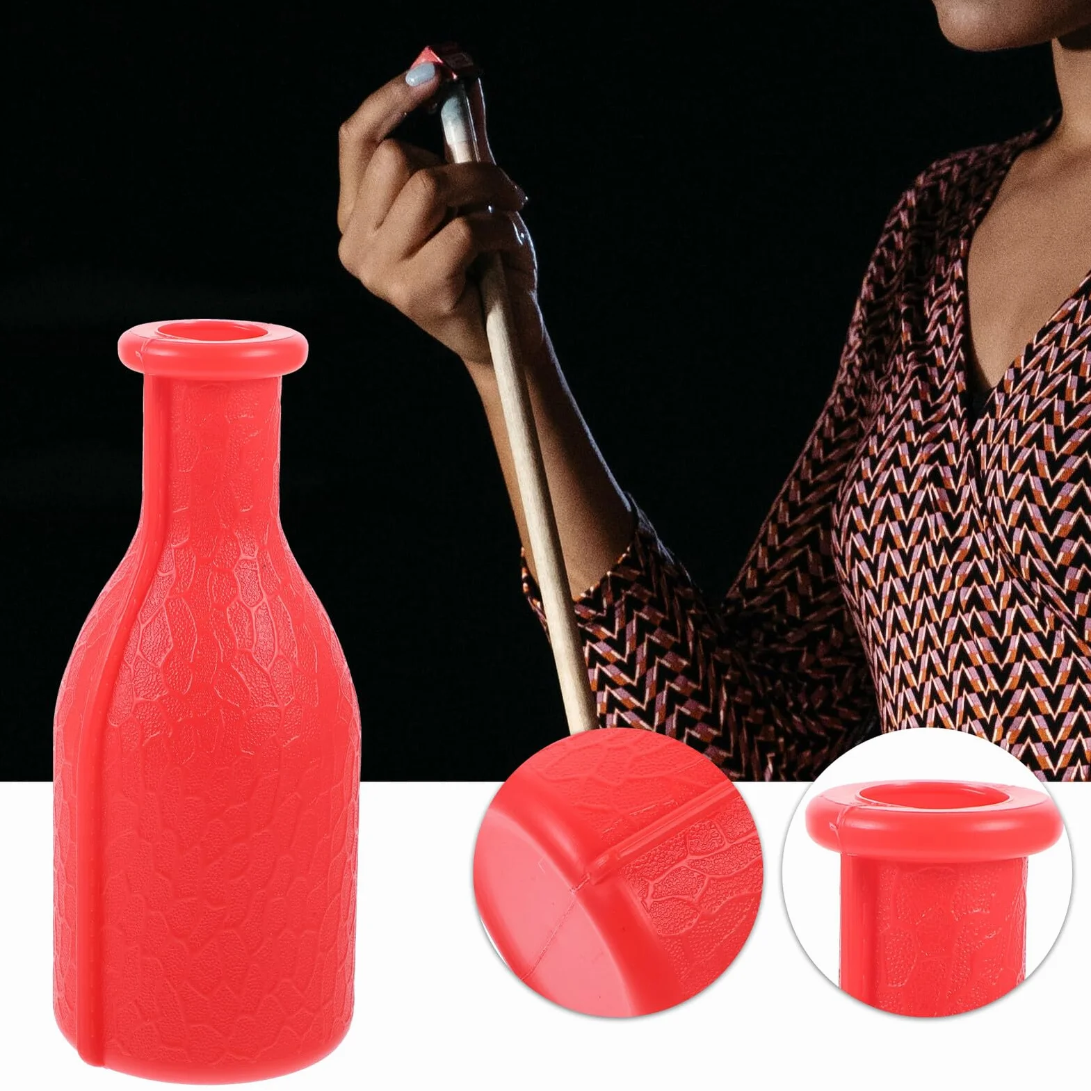 Juego de Accesorios de Plástico Rojo para Botella de Billar