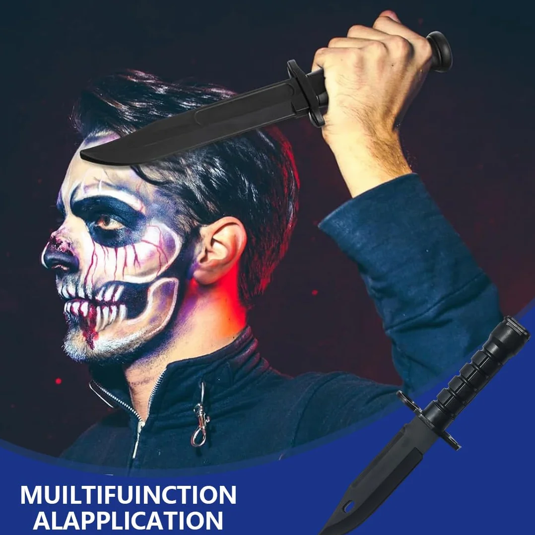 Cuchillo de goma sintética para entrenamiento - Silicona suave seguro para artes marciales defensa personal cosplay