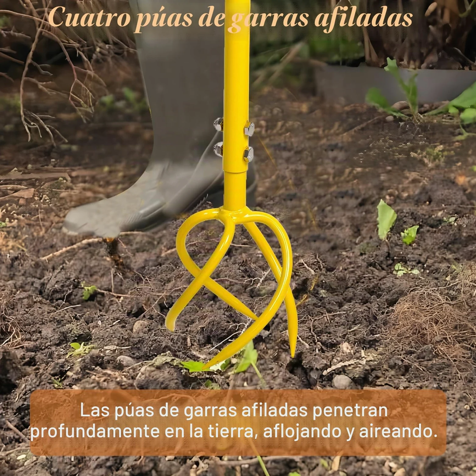 BARAYSTUS Garra de jardín cultivador manual para suelo, malas hierbas y tierra